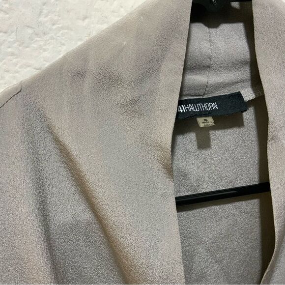41Hawthorne Silk Open Front drape Blouse size S - Picture 2 of 5
